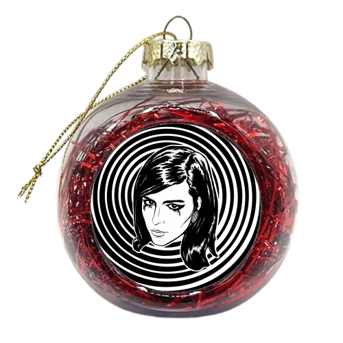 Mia Mascara - xmas bauble by Si Gross