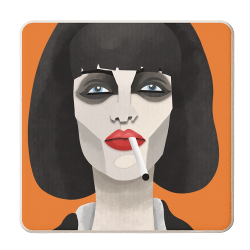 Mia - personalised beer coaster by ainsley wilson