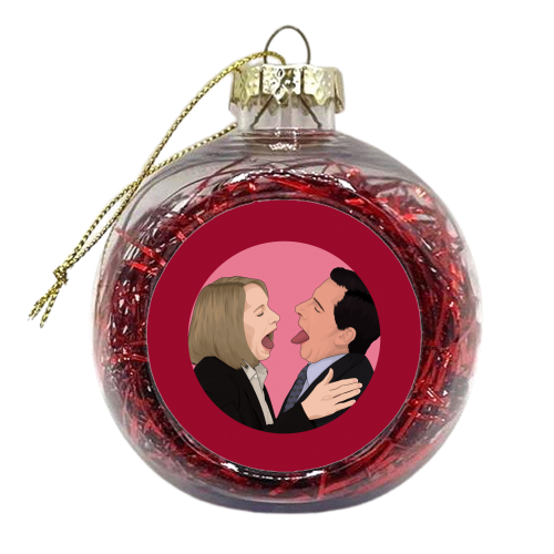 Michael and Holly - xmas bauble by Pink and Pip