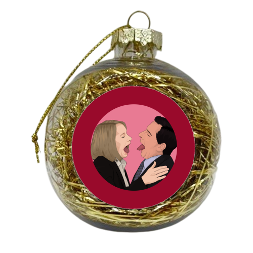 Michael and Holly - xmas bauble by Pink and Pip