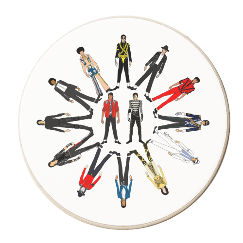 Michael - personalised beer coaster by Notsniw Art