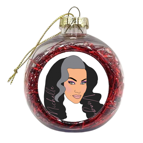 Michelle - xmas bauble by Ben Willis-Payne
