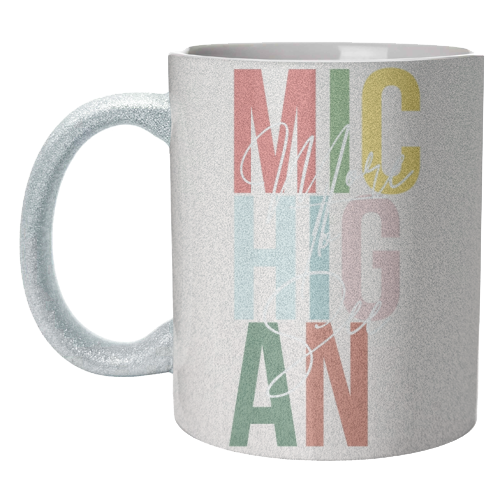 Michigan "More To See" Color State - unique mug by Toni Scott