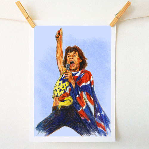 Mick - A1 - A4 art print by Ms Doodle