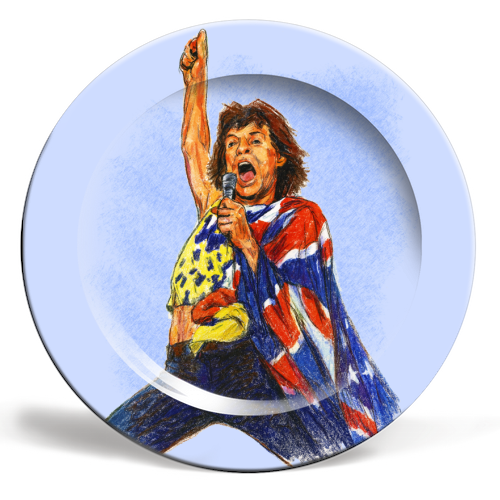 Mick - ceramic dinner plate by Ms Doodle