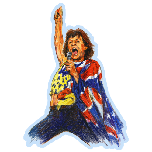 Mick - Die Cut Sticker by Ms Doodle