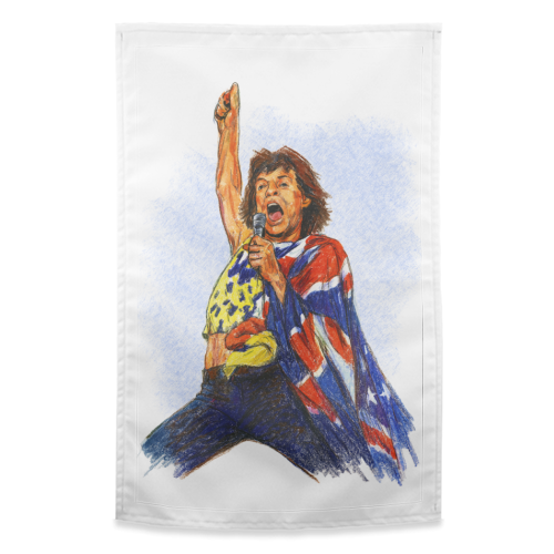 Mick - funny tea towel by Ms Doodle
