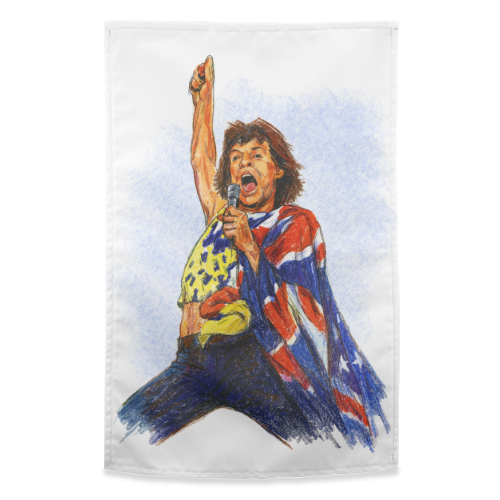 Mick - funny tea towel by Ms Doodle