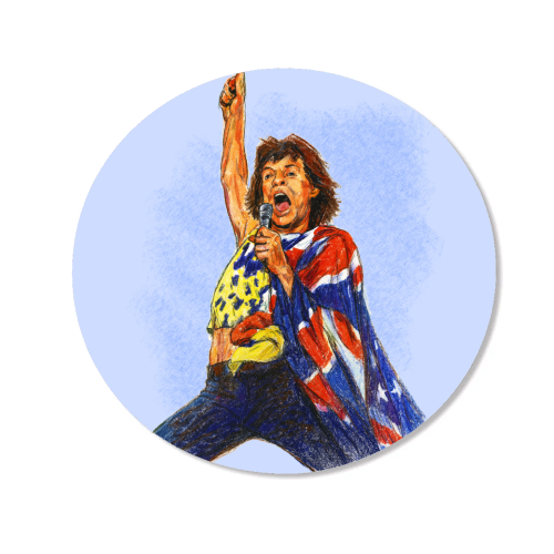 Mick - Magnet by Ms Doodle