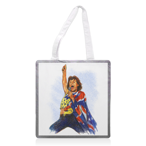 Mick - printed canvas tote bag by Ms Doodle