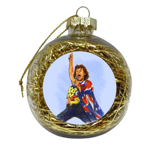 Mick - xmas bauble by Ms Doodle