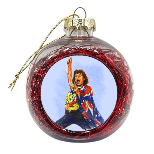 Mick - xmas bauble by Ms Doodle
