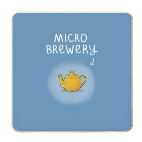Micro Brewery - personalised beer coaster by Carl Batterbee