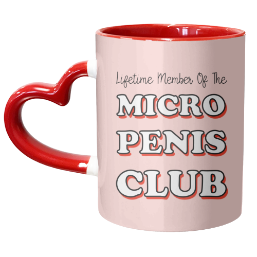 Micro Penis Club - unique mug by Adam Regester