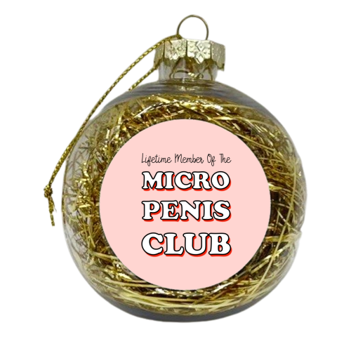 Micro Penis Club - xmas bauble by Adam Regester