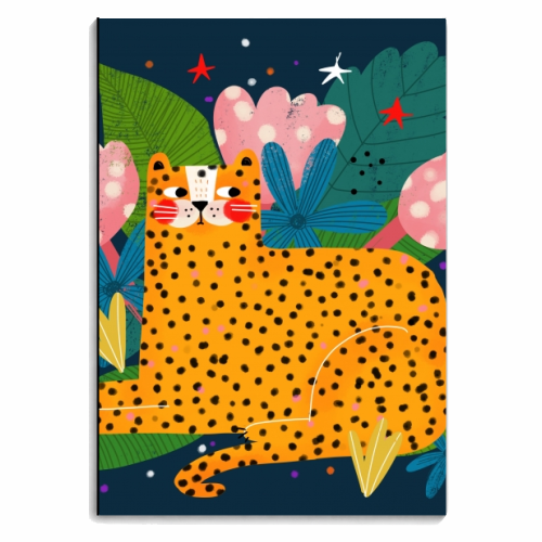 MIDNIGHT CHEETAH - personalised A4, A5, A6 notebook by Nichola Cowdery