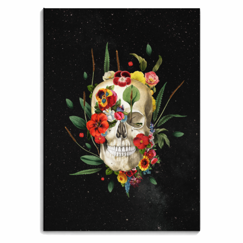 Midnight Floral Skull - personalised A4, A5, A6 notebook by Frida Floral Studio