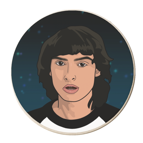 Mike print - personalised beer coaster by The Girl Next Draw