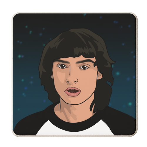 Mike print - personalised beer coaster by The Girl Next Draw