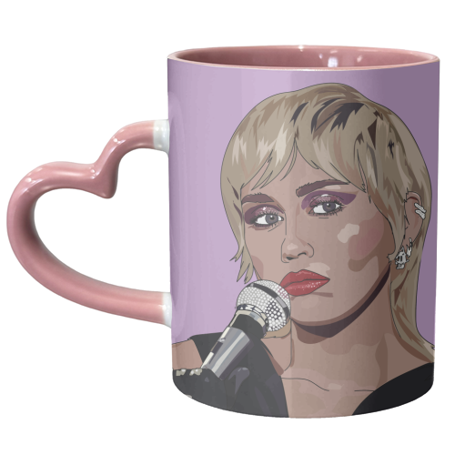 Miley Cyrus Collection - unique mug by Catherine Critchley.