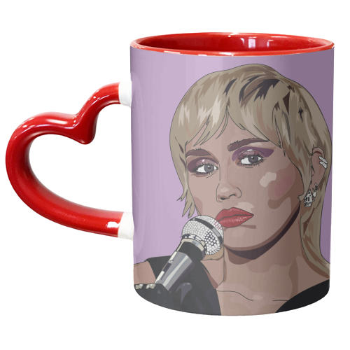 Miley Cyrus Collection - unique mug by Catherine Critchley.