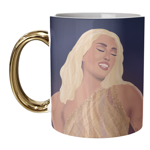 Miley Cyrus - unique mug by Rock and Rose Creative