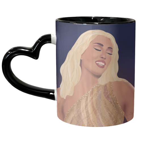 Miley Cyrus - unique mug by Rock and Rose Creative