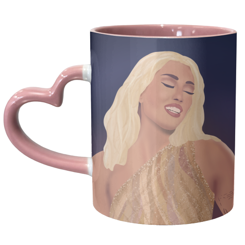 Miley Cyrus - unique mug by Rock and Rose Creative