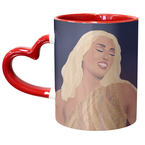 Miley Cyrus - unique mug by Rock and Rose Creative