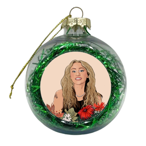 Miley Flowers - xmas bauble by The Queer Store