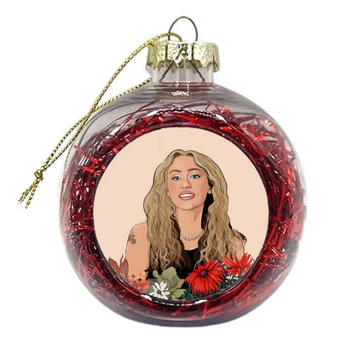 Miley Flowers - xmas bauble by The Queer Store