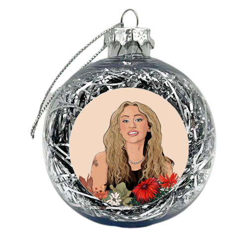 Miley Flowers - xmas bauble by The Queer Store