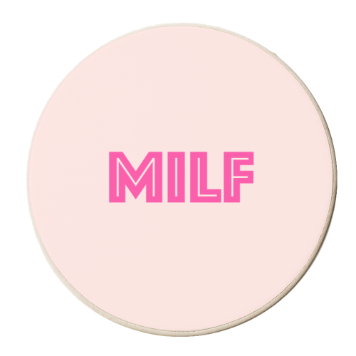 MILF - personalised beer coaster by Adam Regester