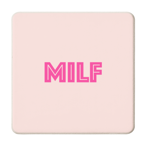 MILF - personalised beer coaster by Adam Regester