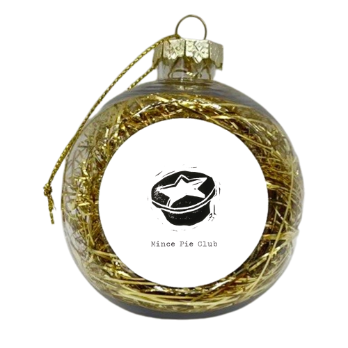 Mince Pie Club - xmas bauble by The 13 Prints