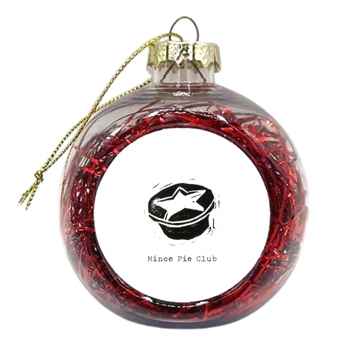 Mince Pie Club - xmas bauble by The 13 Prints