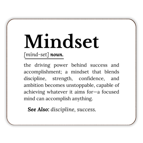 Mindset Definition - designer placemat by timsal shol