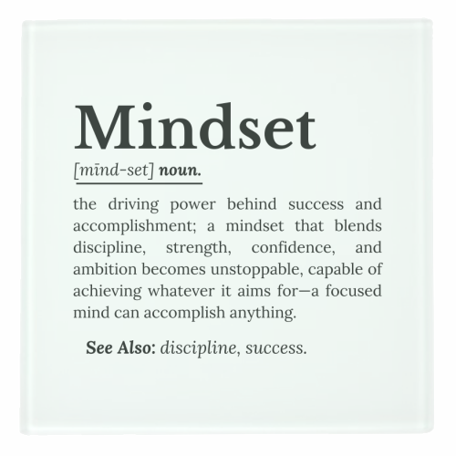 Mindset Definition - personalised beer coaster by timsal shol