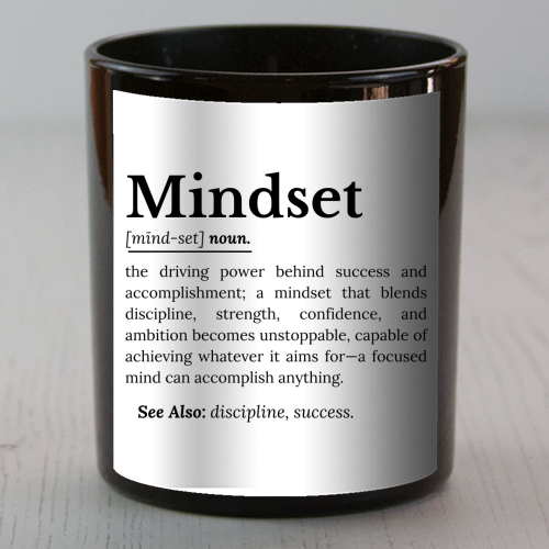 Mindset Definition - scented candle by timsal shol