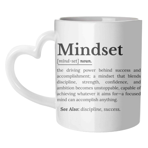 Mindset Definition - unique mug by timsal shol