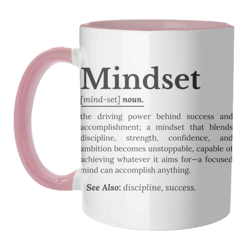 Mindset Definition - unique mug by timsal shol