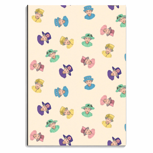 Mini Queen and Her Hats - personalised A4, A5, A6 notebook by Lisa Wardle