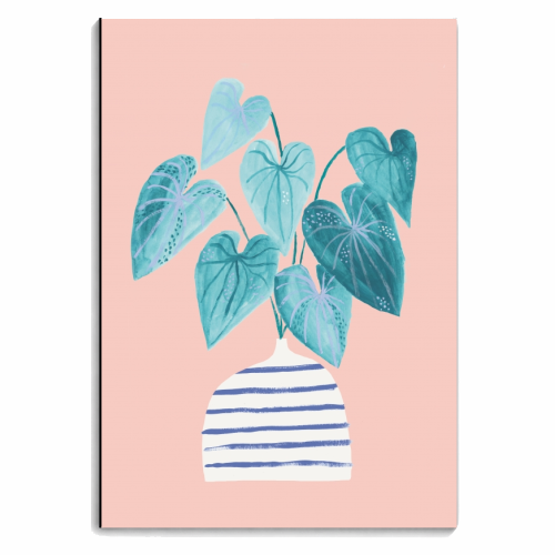 Minimal painted houseplant - personalised A4, A5, A6 notebook by lauradidthis