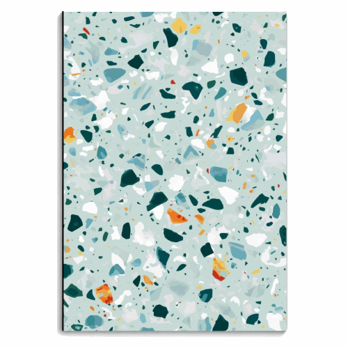 Mint Terrazzo - personalised A4, A5, A6 notebook by Uma Prabhakar Gokhale