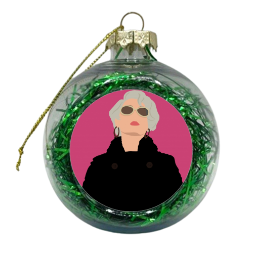 Miranda Priestly - xmas bauble by Cheryl Boland
