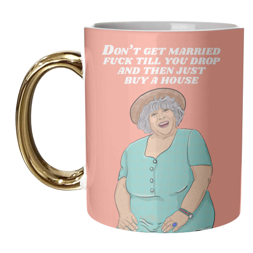 Miriam Margolyes - unique mug by The Queer Store