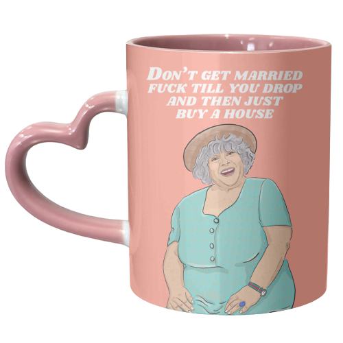 Miriam Margolyes - unique mug by The Queer Store
