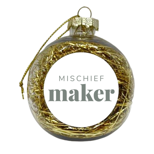 Mischief Maker - xmas bauble by The 13 Prints