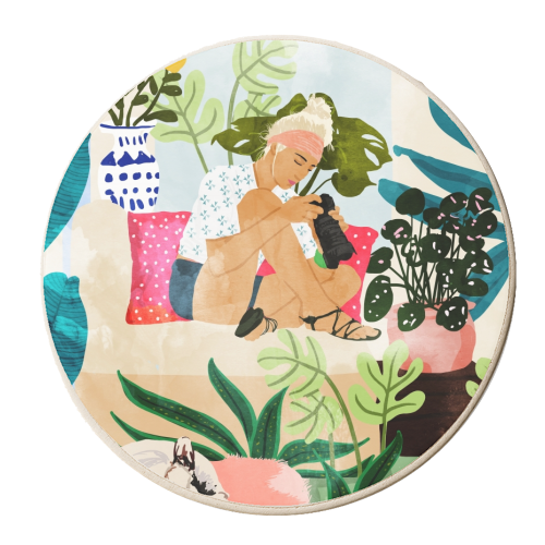 Miss Blogger - personalised beer coaster by Uma Prabhakar Gokhale