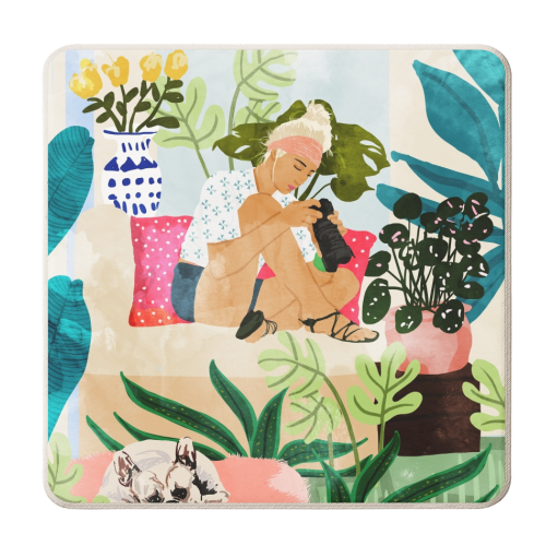 Miss Blogger - personalised beer coaster by Uma Prabhakar Gokhale